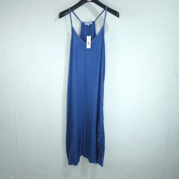Nwt Michael Stars Blaire Racerback Slip Viscose Midi Dress size M - Picture 1 of 6
